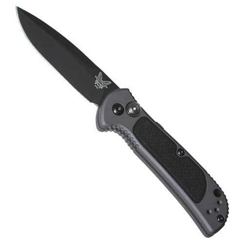Benchmade Mini Coalition Drop Point Black Blade Automatic Knife